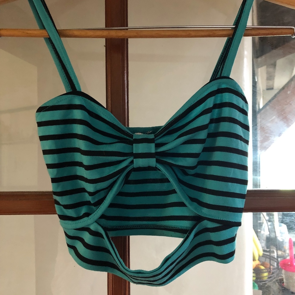 striped crop top from LF